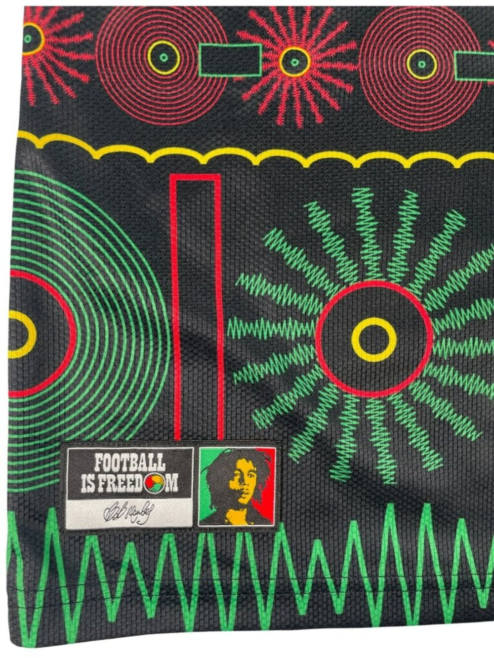 Adidas Jamaica 26 X Bob Marley Away Jersey Reggae Boyz Kids Sz L MSRP $130 NEW - Picture 3 of 10